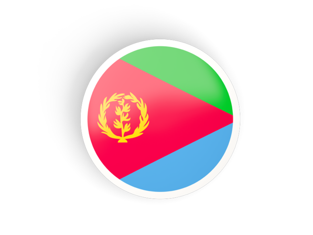 Круглая вогнутая иконка. Скачать флаг. Эритрея