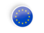 European Union. Round concave icon. Download icon.