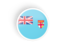 Fiji. Round concave icon. Download icon.