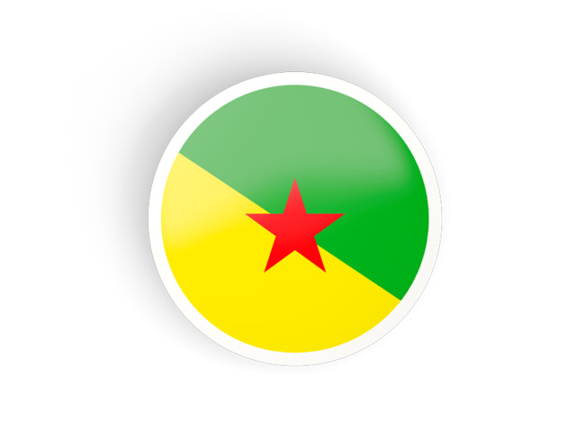 Round concave icon. Download flag icon of French Guiana at PNG format