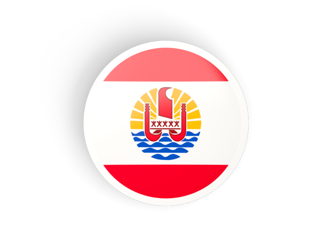 Round concave icon. Download flag icon of French Polynesia at PNG format