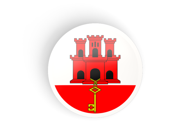Round concave icon. Download flag icon of Gibraltar at PNG format