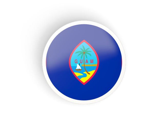 Round concave icon. Download flag icon of Guam at PNG format