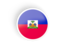 Haiti. Round concave icon. Download icon.