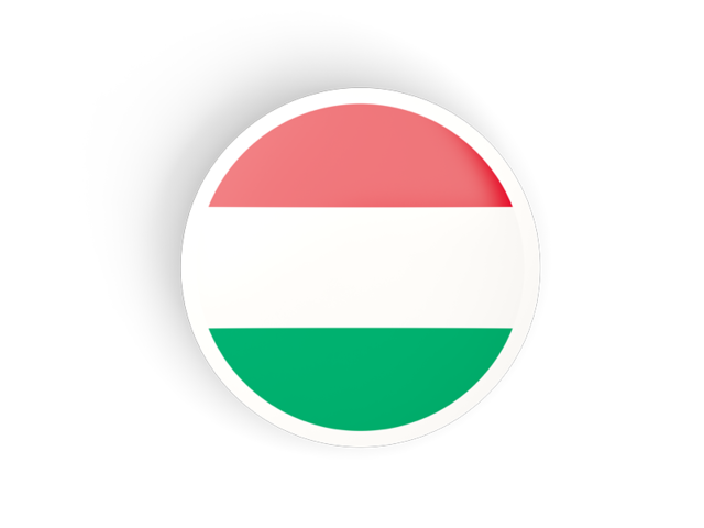 Круглая вогнутая иконка. Скачать флаг. Венгрия