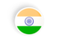 India. Round concave icon. Download icon.