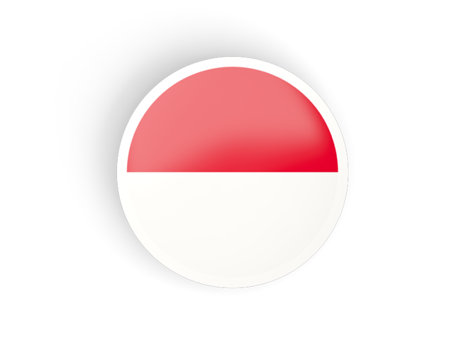 Round concave icon. Download flag icon of Indonesia at PNG format