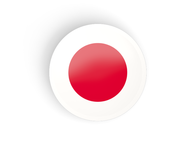 Round concave icon. Download flag icon of Japan at PNG format