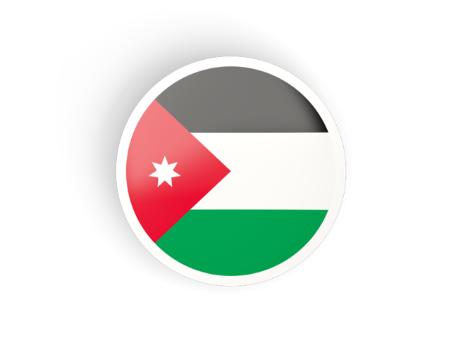 Round concave icon. Download flag icon of Jordan at PNG format