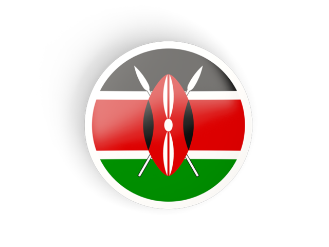 Round concave icon. Download flag icon of Kenya at PNG format
