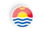 Kiribati. Round concave icon. Download icon.