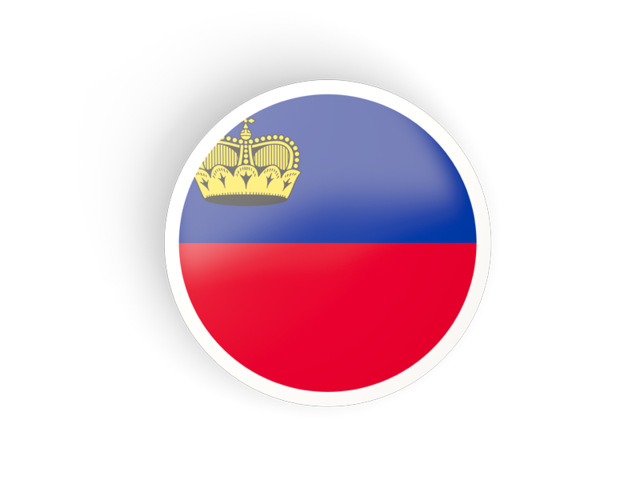 Round concave icon. Download flag icon of Liechtenstein at PNG format