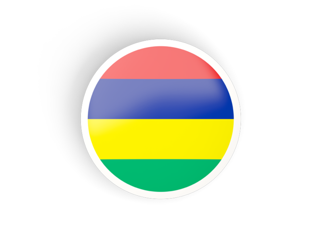 Round concave icon. Download flag icon of Mauritius at PNG format