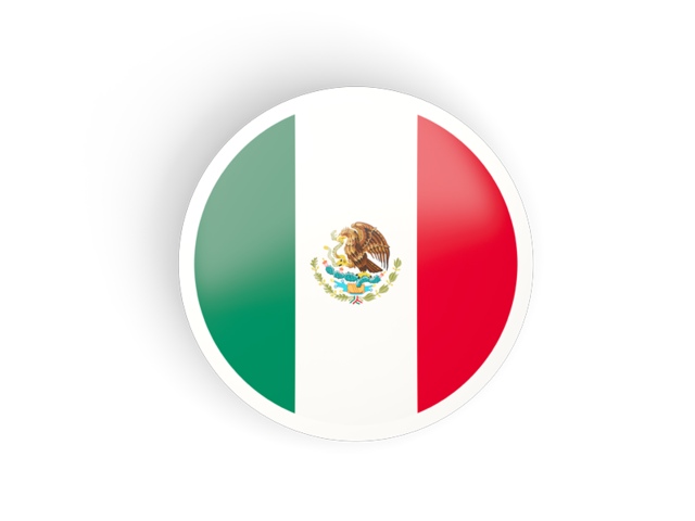 Round concave icon. Download flag icon of Mexico at PNG format