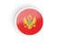 Montenegro. Round concave icon. Download icon.