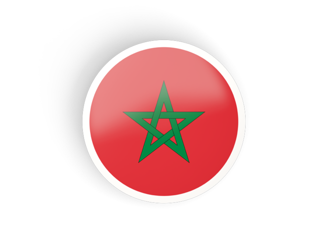 Round concave icon. Download flag icon of Morocco at PNG format