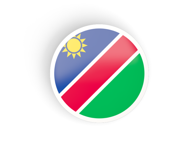 Round concave icon. Download flag icon of Namibia at PNG format