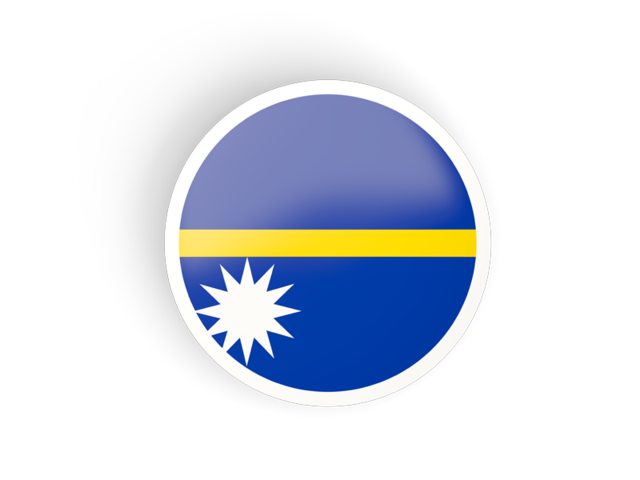 Round concave icon. Download flag icon of Nauru at PNG format