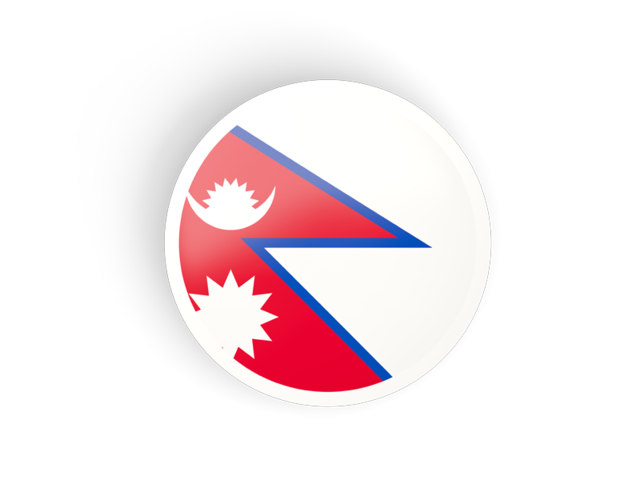 Round concave icon. Download flag icon of Nepal at PNG format