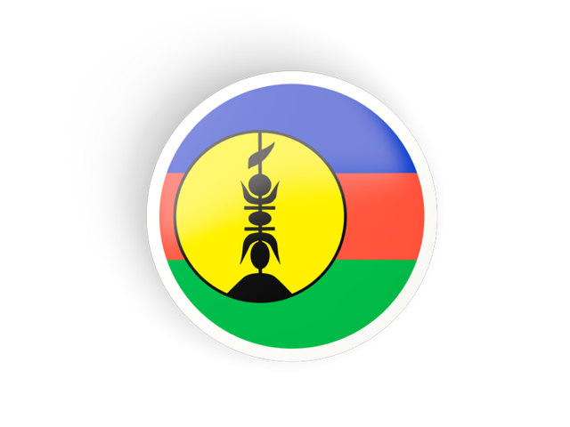 Round concave icon. Download flag icon of New Caledonia at PNG format
