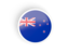 New Zealand. Round concave icon. Download icon.