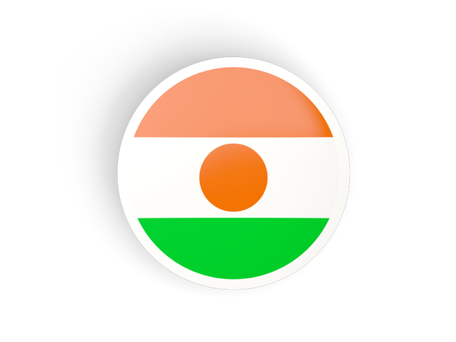 Round concave icon. Download flag icon of Niger at PNG format