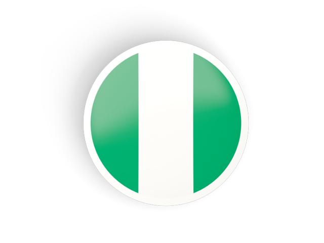 Round concave icon. Download flag icon of Nigeria at PNG format