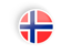 Norway. Round concave icon. Download icon.