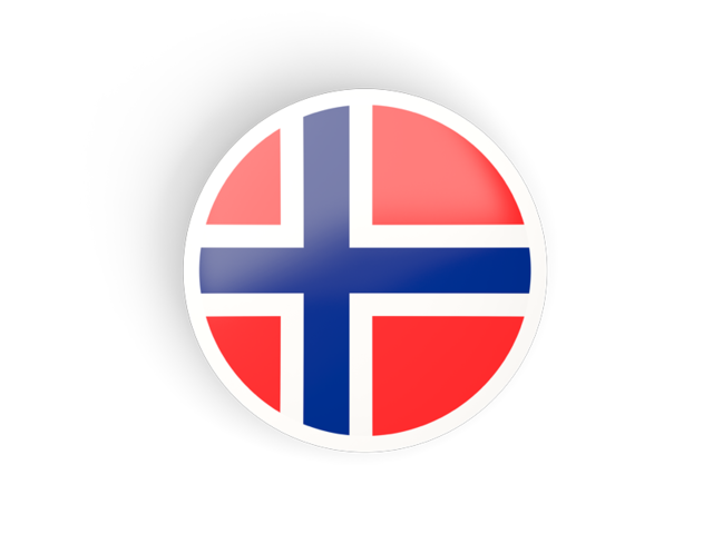 Круглая вогнутая иконка. Скачать флаг. Норвегия