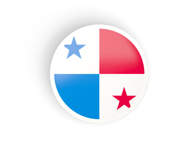 Round concave icon. Download flag icon of Panama at PNG format