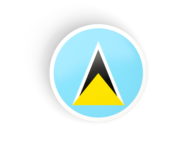 Round concave icon. Download flag icon of Saint Lucia at PNG format