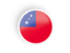 Samoa. Round concave icon. Download icon.
