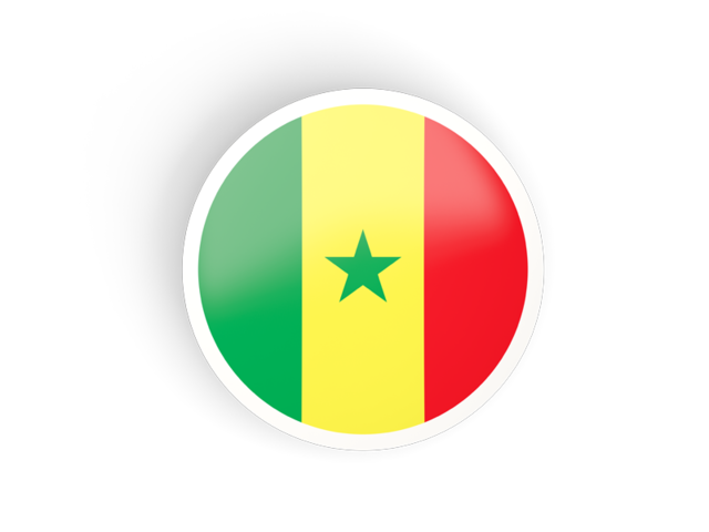 Round concave icon. Download flag icon of Senegal at PNG format