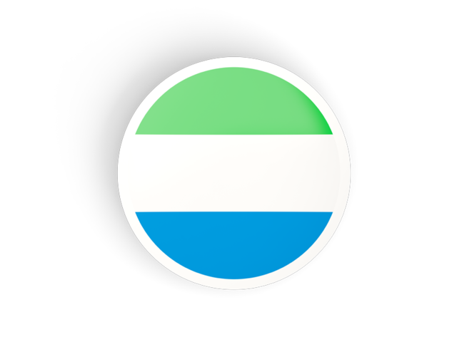 Round concave icon. Download flag icon of Sierra Leone at PNG format