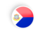 Sint Maarten. Round concave icon. Download icon.