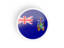 South Georgia and the South Sandwich Islands. Round concave icon. Download icon.