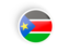 Южный Судан. Круглая вогнутая иконка. Скачать иллюстрацию.