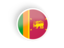 Sri Lanka. Round concave icon. Download icon.