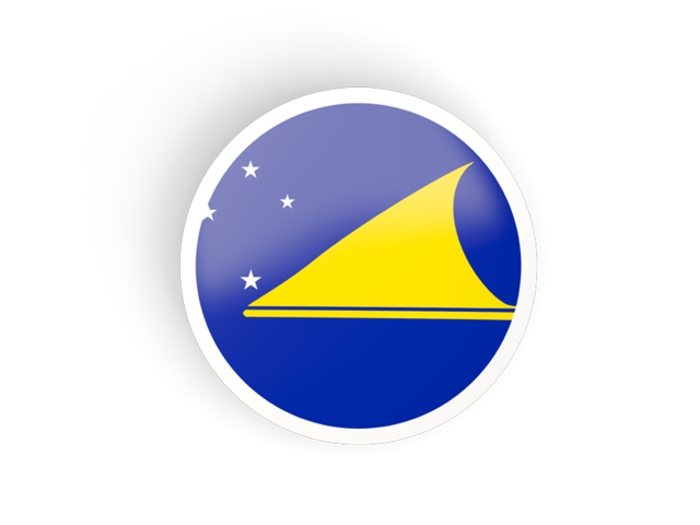 Round concave icon. Download flag icon of Tokelau at PNG format
