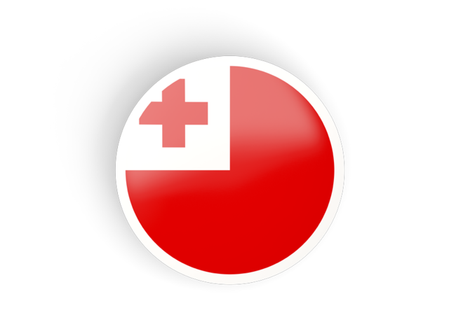 Round concave icon. Download flag icon of Tonga at PNG format