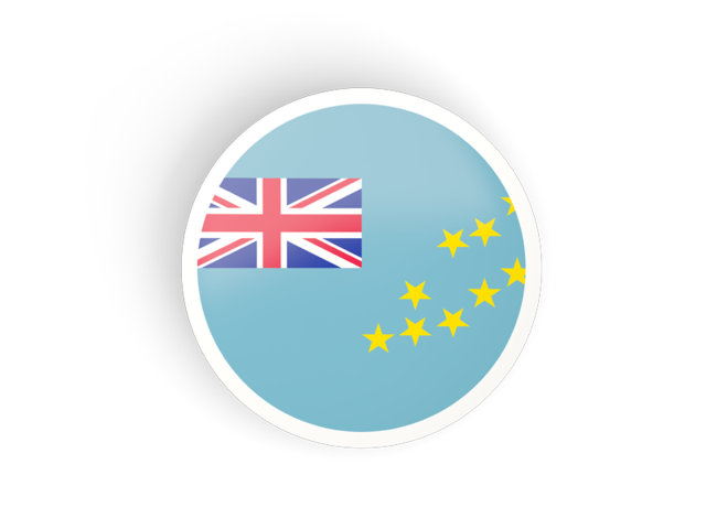 Round concave icon. Download flag icon of Tuvalu at PNG format