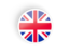 United Kingdom. Round concave icon. Download icon.