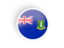 Virgin Islands. Round concave icon. Download icon.