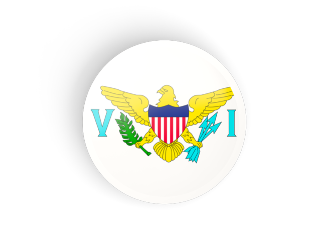 Round concave icon. Download flag icon of Virgin Islands of the United States at PNG format