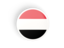 Yemen. Round concave icon. Download icon.