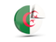 Algeria. Round diagram. Download icon.