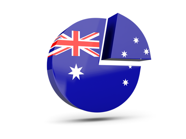 Round diagram. Download flag icon of Australia at PNG format