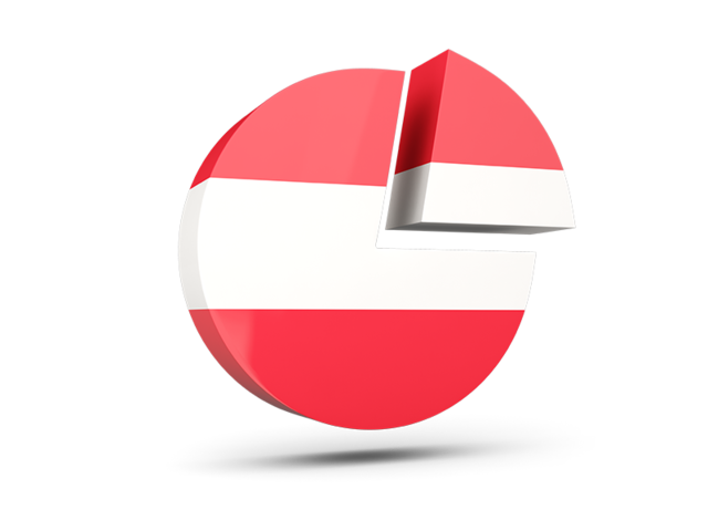 Round diagram. Download flag icon of Austria at PNG format