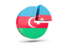 Azerbaijan. Round diagram. Download icon.