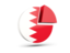 Bahrain. Round diagram. Download icon.